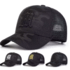 Fashion “M” Letter Camo Embroidered Baseball Cap – Adjustable Streetwear Hat