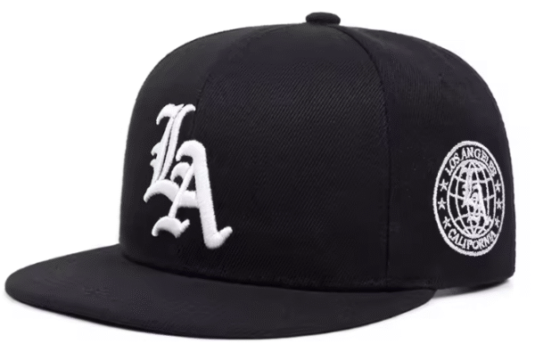 2025 LA Letter Street Flat Brim Cap – Skate & Hip Hop Style