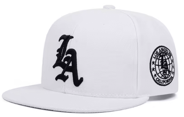 2025 LA Letter Street Flat Brim Cap – Skate & Hip Hop Style