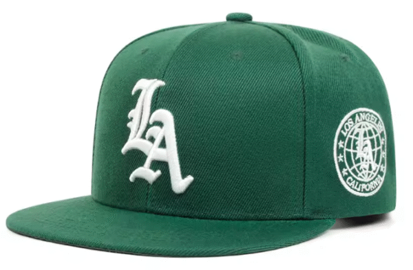 2025 LA Letter Street Flat Brim Cap – Skate & Hip Hop Style