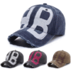 2025 BB Vintage Washed Baseball Cap – Trendy Hip Hop Style