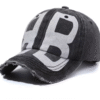 2025 BB Vintage Washed Baseball Cap – Trendy Hip Hop Style