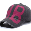 2025 BB Vintage Washed Baseball Cap – Trendy Hip Hop Style
