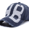 2025 BB Vintage Washed Baseball Cap – Trendy Hip Hop Style