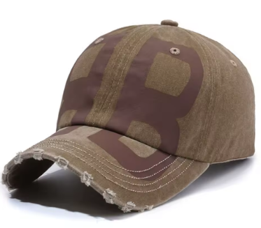 2025 BB Vintage Washed Baseball Cap – Trendy Hip Hop Style