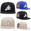 AC Side Spout Embroidered Flat Brim Baseball Cap – Unisex Streetwear