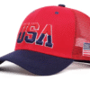 USA Flag Embroidered Mesh Cap – Streetwear Hip Hop Baseball Hat