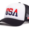 USA Flag Embroidered Mesh Cap – Streetwear Hip Hop Baseball Hat