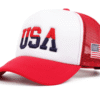 USA Flag Embroidered Mesh Cap – Streetwear Hip Hop Baseball Hat