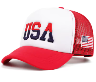 USA Flag Embroidered Mesh Cap – Streetwear Hip Hop Baseball Hat