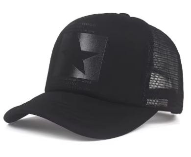 Pentagram Embroidered Breathable Mesh Baseball Cap – Unisex Streetwear Hat