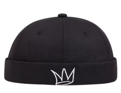 Rose Flame Embroidered Dome Hat