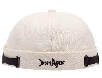 Vintage Shark Embroidered Docker Cap
